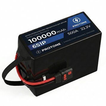 Акумулятор Solid State 6S 100000 mAh 22,2V для БПЛА Vampire, Вампір, Бомбер (твердотіла батарея, Semi - Solid) protone_777043 фото